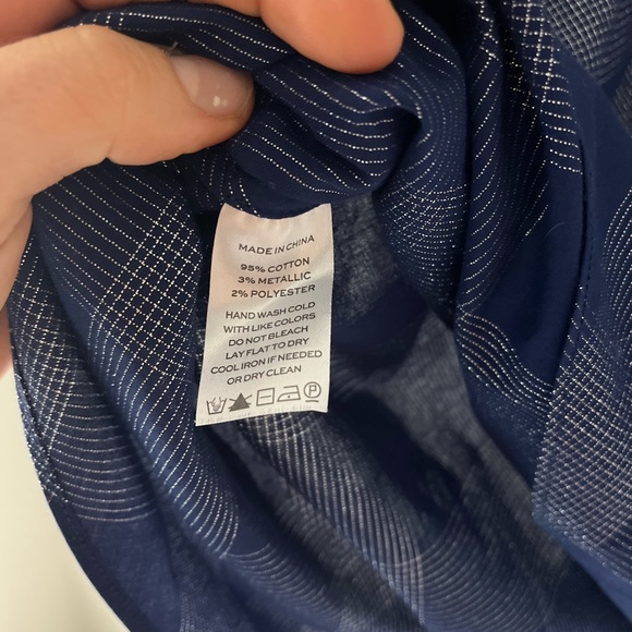 Hill House Athena Blue Plaid Smocked Puff Sleeve Nap Dress worn once - Picture 4 of 5